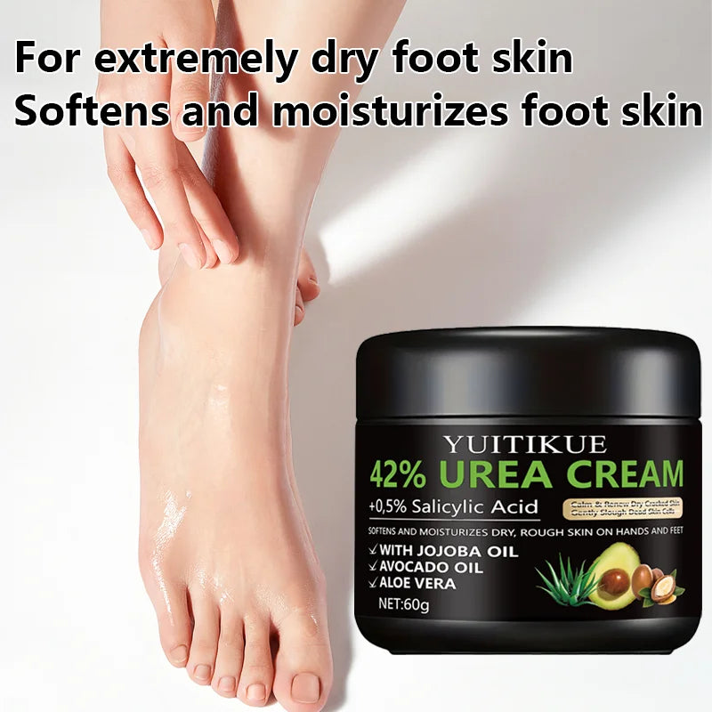 Intensive Foot Cream 60g - 42% Urea Formula for Extremely Dry Skin Softens Moisturizes Rough Areas on Hands & Feet Peaceful Pleasures Health and Wellness