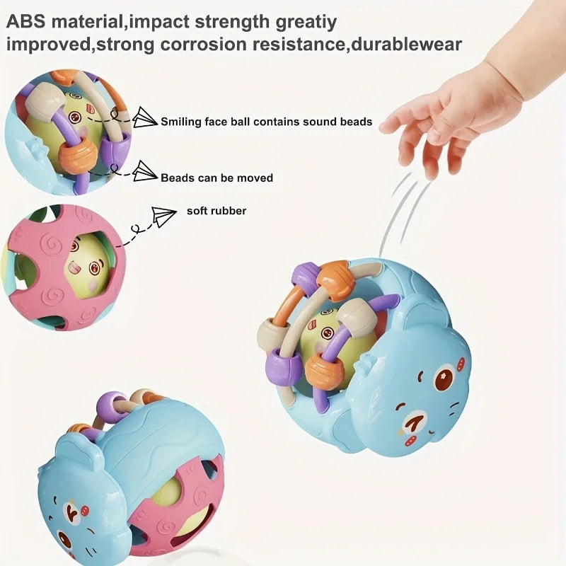 Dutora Baby Rattle Sensory Grip Toy for Newborns 0–12 Months