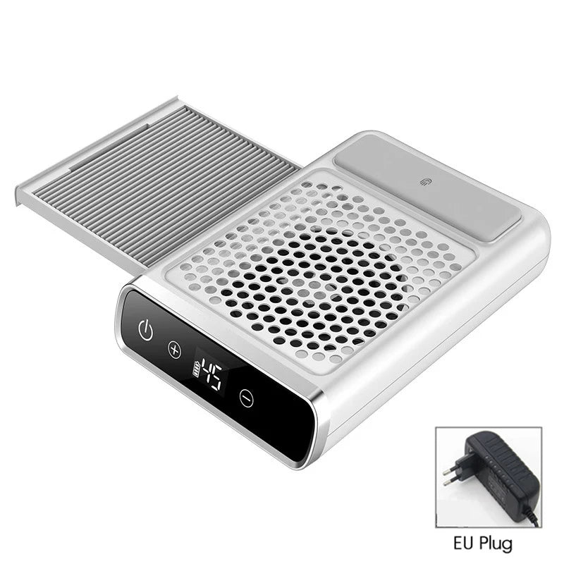 Nail Dust Extractor Vacuum – Professional Manicure Equipment with Adjustable Speed & Reusable Filter Peaceful Pleasures Health and Wellness EU PLUG