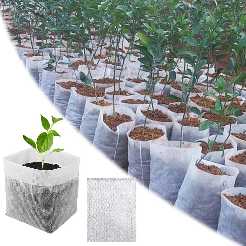 Biodegradable Non-Woven Seed Nursery Grow Bags Peaceful Pleasures Health and Wellness