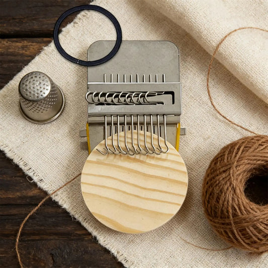 Knit Patch Loom Kit – Wood Weaving Frame & Darning Machine Weaving Loom Kit Oasis Select
