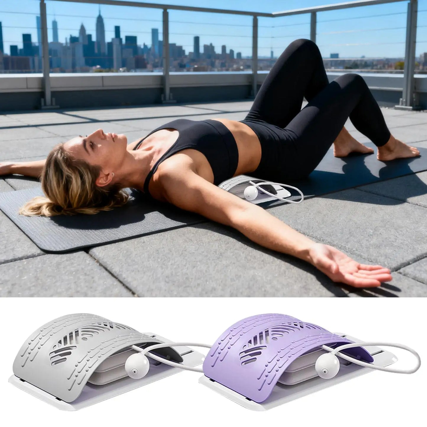 Adjustable Lumbar Back Stretcher – Ergonomic Spine Support Board