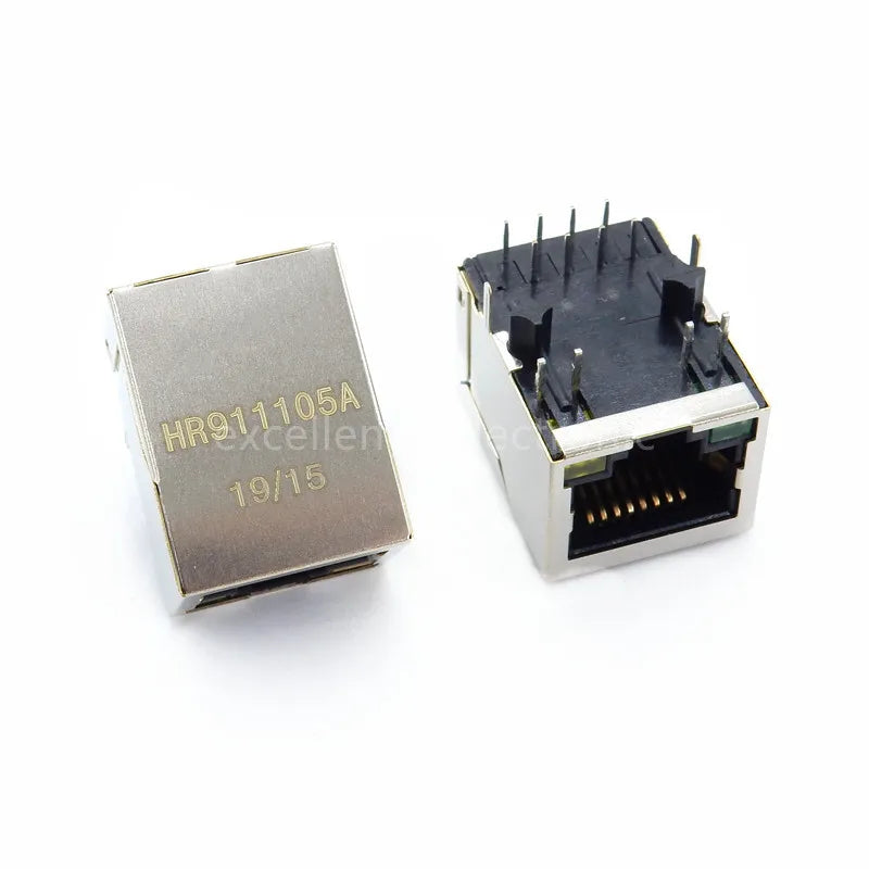 5PCS HR911105A Ethernet Interface RJ45 Network Transformer 100M Single Port RJ45 Connector Peaceful Pleasures Health and Wellness