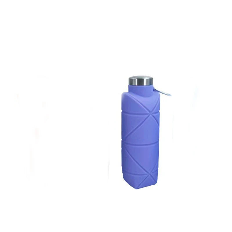 Foldable Diamond Silicone Water Bottle 700ml | Portable Sports
