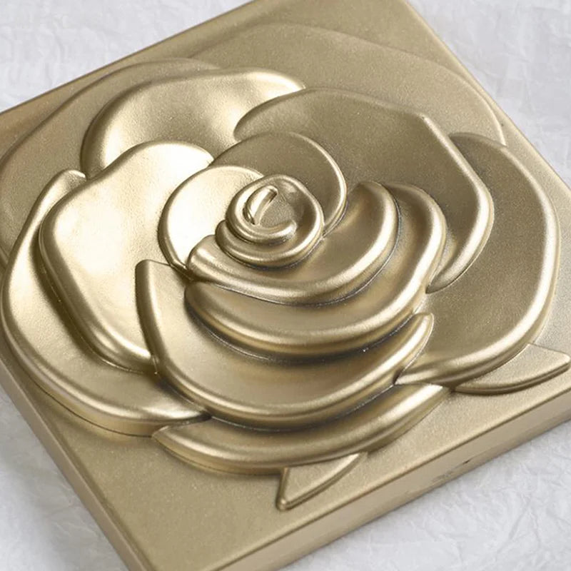 Retro Rose Double-Sided Pocket Compact Mirror | Makeup Tool