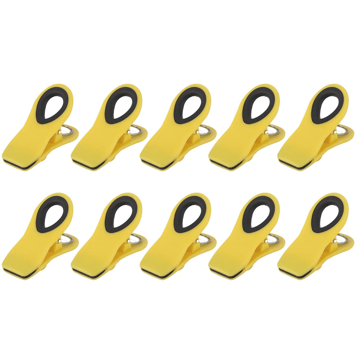 4/6/10 Pack Chip Clips, Magnetic Bag Clips with Air Tight Seal for Food Storage, Multicolor Peaceful Pleasures Health and Wellness 10pcs Yellow