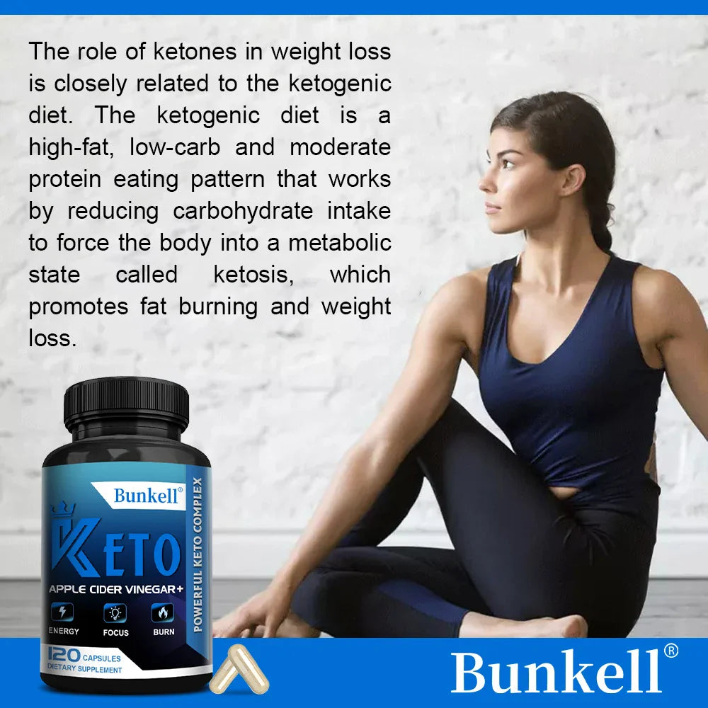 Bunkell KETO+ACV Capsules – BHB Ketones & Apple Cider Vinegar