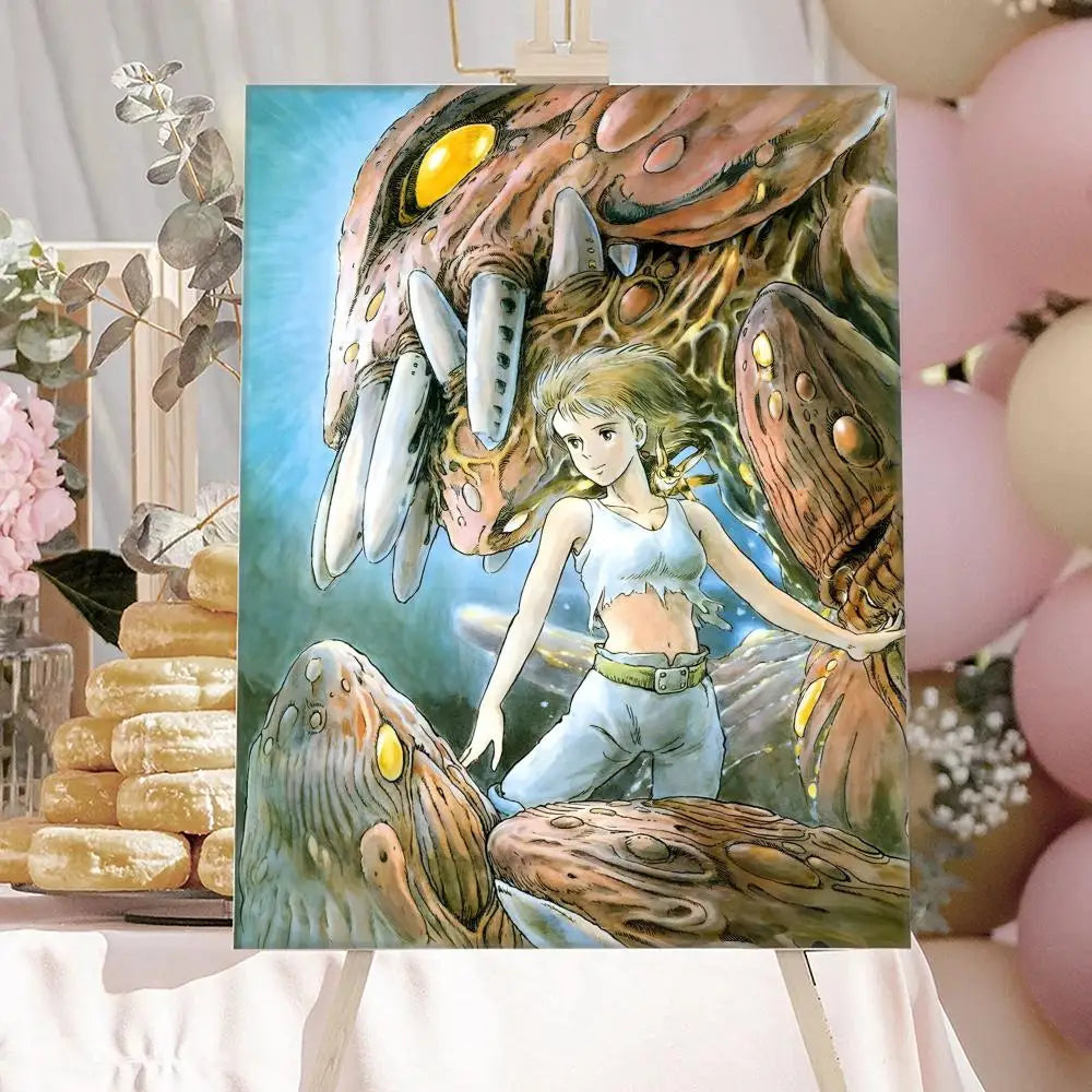Nausicaä Valley of the Wind Anime Canvas Poster | Wall Art