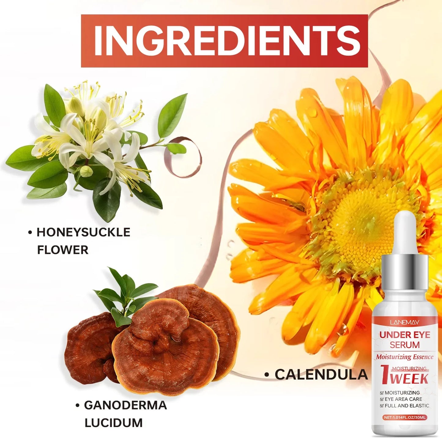 Lanemay Calendula Eye Serum – Hydrate, Smooth & Firm 30ml