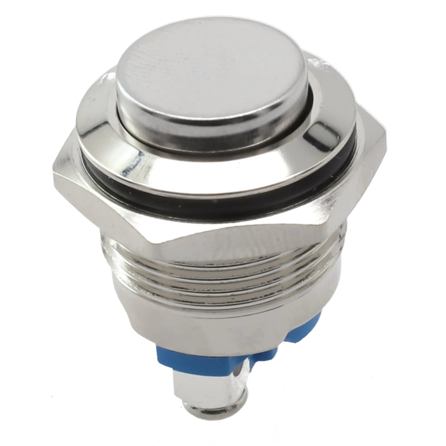 12V Metal Waterproof Push Button Momentary NO Switch Start Flat Head