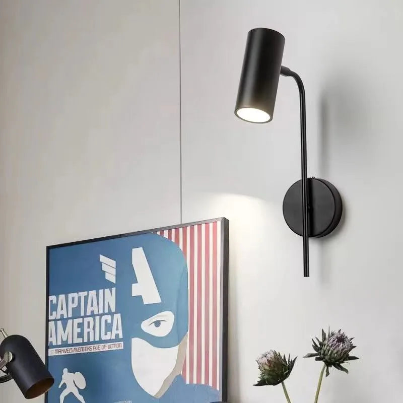Rotating LED Wall Reading Lamp with Switch | Modern Home Decor