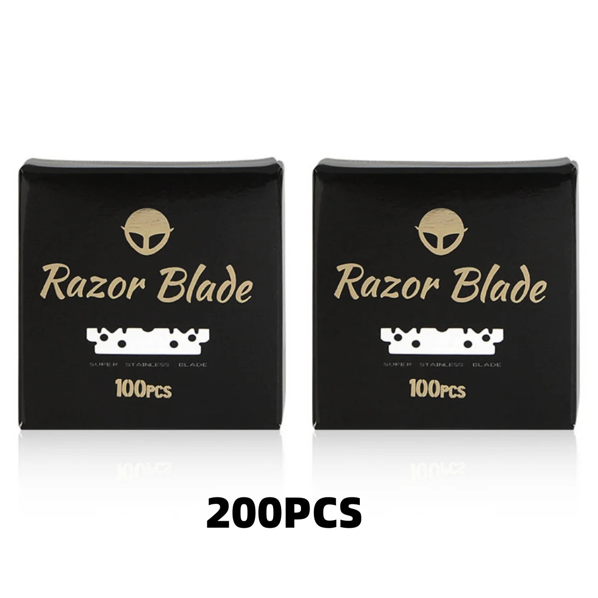 100Pcs Stainless Steel Razor Blades, Safety Replacement Shaving Blades For Men Shaver, Barber Salon Cutting Tool Accessories Peaceful Pleasures Health and Wellness 200PCS