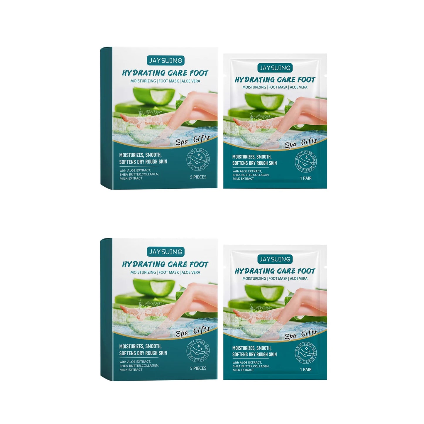 Aloe Vera Exfoliating Foot Mask – Dead Skin & Callus Remover