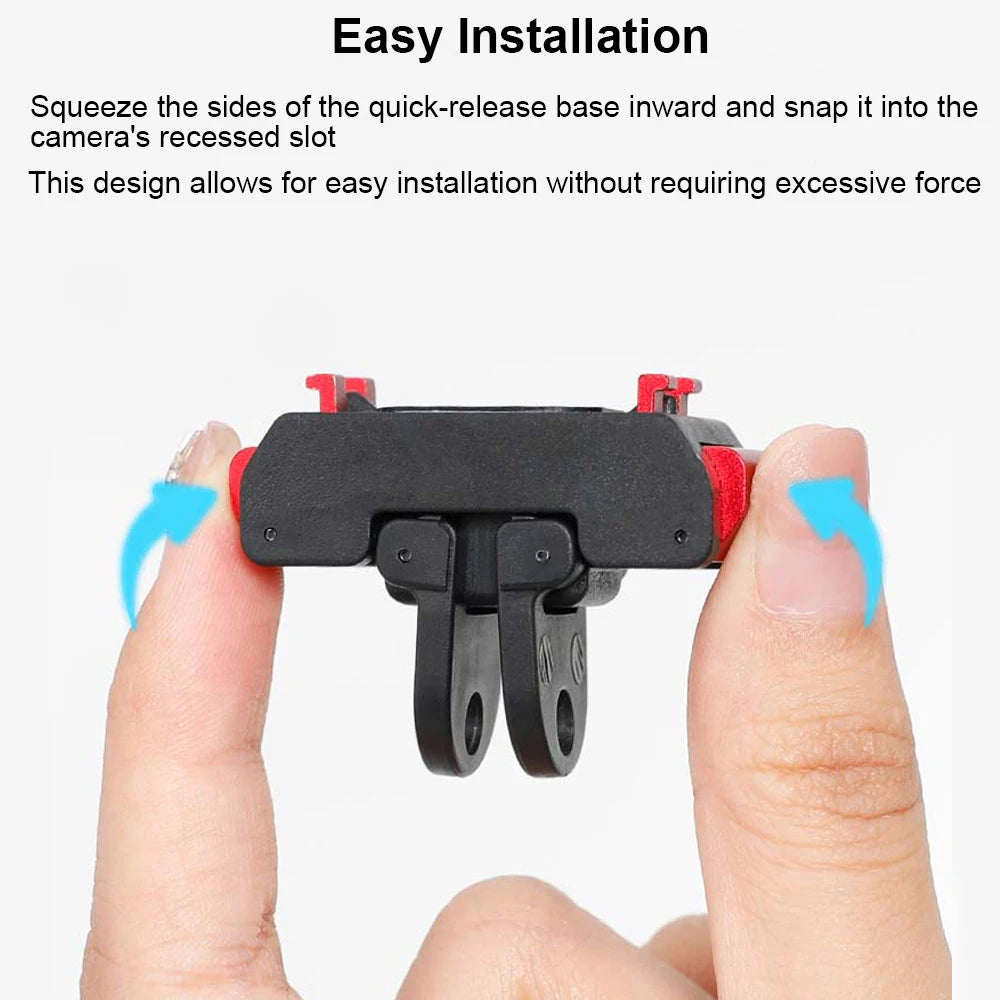 Magnetic Quick Release Adapter Mount Aluminum Alloy+Plastic Camera Stand Mount Adapter Camera For Insta360 X5 Camera Peaceful Pleasures Health and Wellness Default Title
