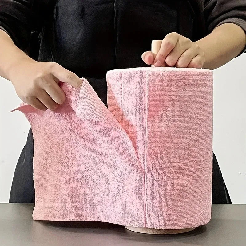 20-Pack Reusable Microfiber Cleaning Towel Roll – Kitchen Cloths