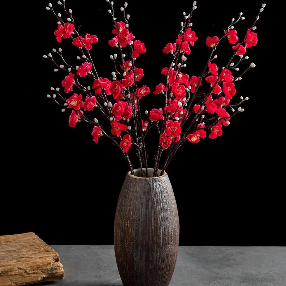 Silk Plum Blossom Branch | Artificial Flowers Home Wedding Decor
