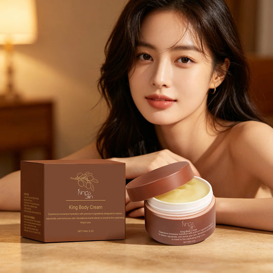 King Body Cream Strengthen Skin Barrier Increase Elasticity Relieve Dryness Firming Lifting Brighten Improve Sagging Body Care Peaceful Pleasures Health and Wellness