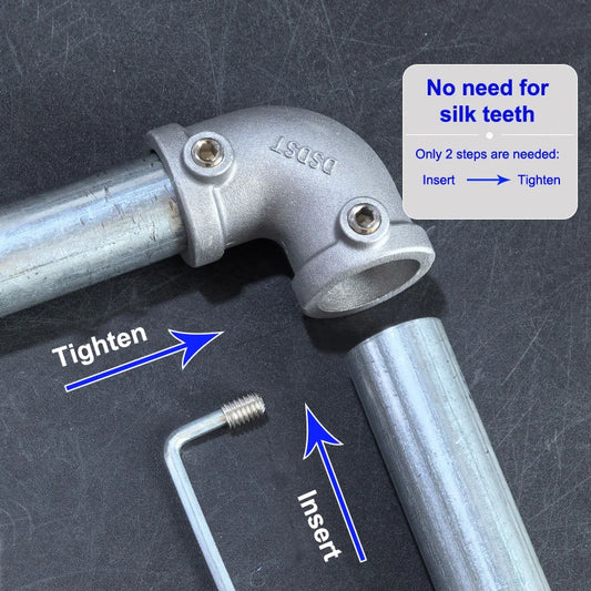 3D Fitting Connection FastenerAluminum Alloy Connector Elbow Tee Base Flat 20/25mm Steel Tube Shelf Parts Peaceful Pleasures Health and Wellness