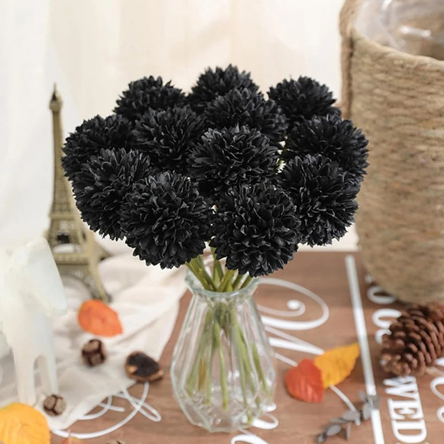 Silk Artificial Dandelion Flowers | Wedding & Home Décor Bouquet
