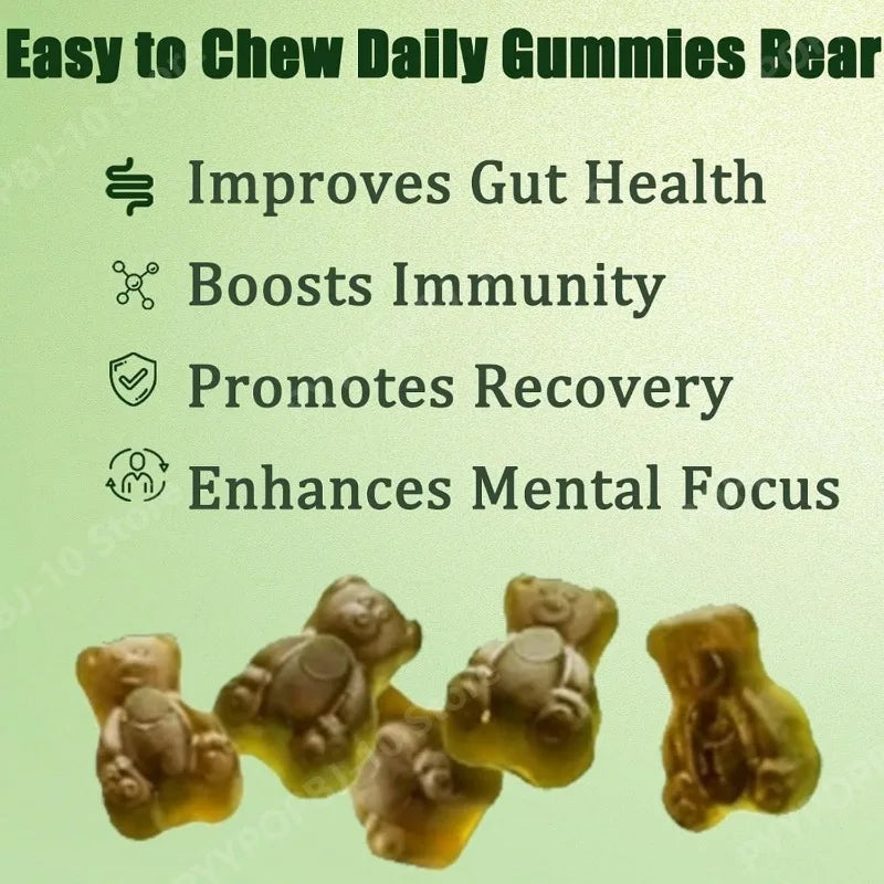 Greens Gummies Organic Spirulina & Chlorella | 60+ Nutrients