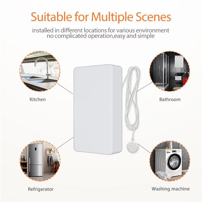 Water Leakage Sensor For Tuya Smart Home High Sensitivity Zigbee Detector App Control Security Alarm System For Apple Homekit Peaceful Pleasures Health and Wellness