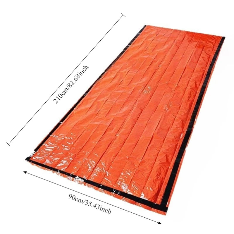 PE Emergency Blanket Sleeping Bag | Portable Camping Shelter Emergency Survival Blanket Peaceful Pleasures Health and Wellness