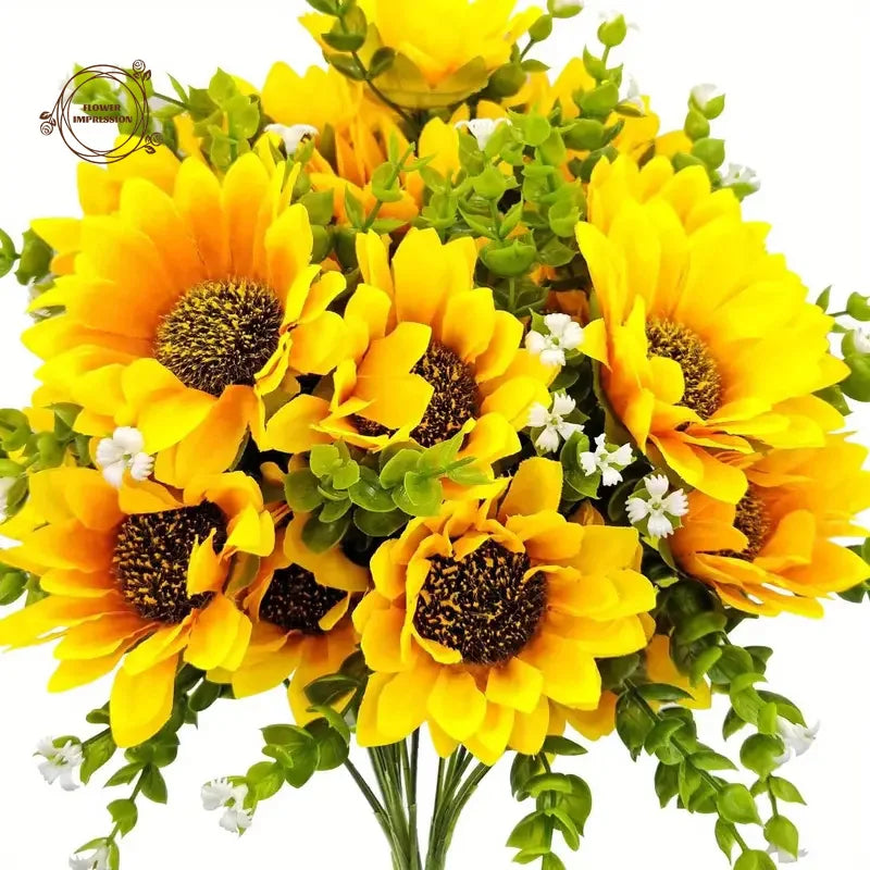 Artificial Sunflower Bouquet with Stem | Home & Wedding Decor