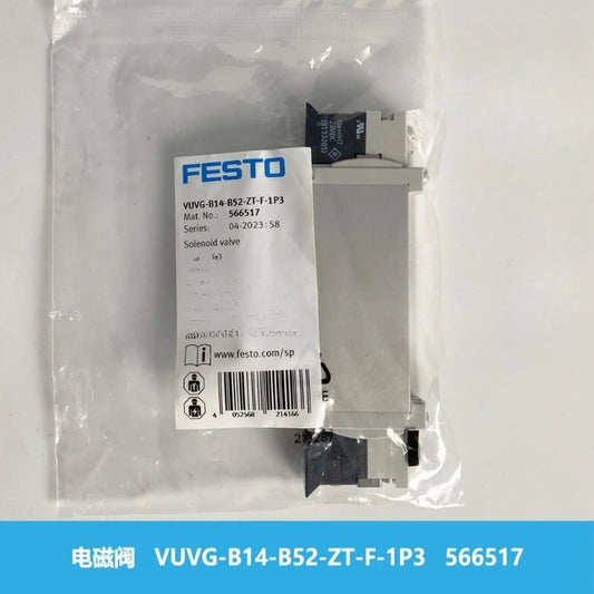 Parts for FESTO Festo VUVG-B14-B52-ZT-F-1P3 566517 solenoid valve two position five way double electronic control Peaceful Pleasures Health and Wellness VUVG-B14-B52-ZT -F-1P3 566517