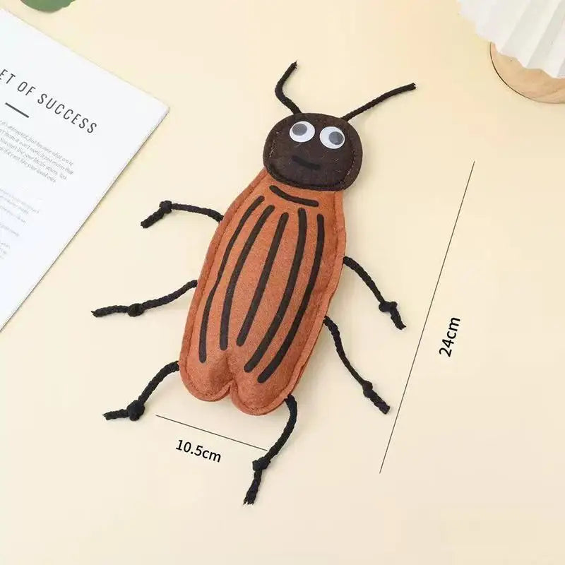 Catnip Felt Cockroach Cat Toy – Chew, Tease & Teeth Cleaning