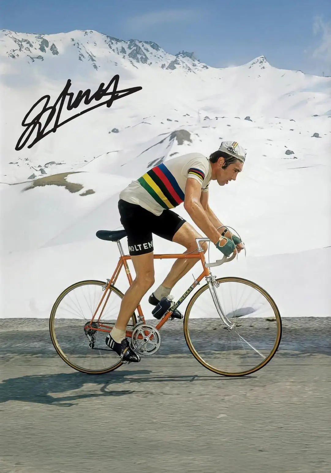 Cycling World Champion Tadej Pogacar Posters Sports Prints Mathieu Van Der Poel Canvas Painting Wall Picture Home Room Decor Peaceful Pleasures Health and Wellness CJ55259 50x70cm Unframed