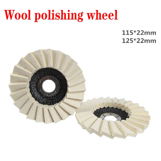 115 Wool Felt Polishing Pad Sturdy Angle Grinder Louver Disc Metal Peaceful Pleasures Health and Wellness