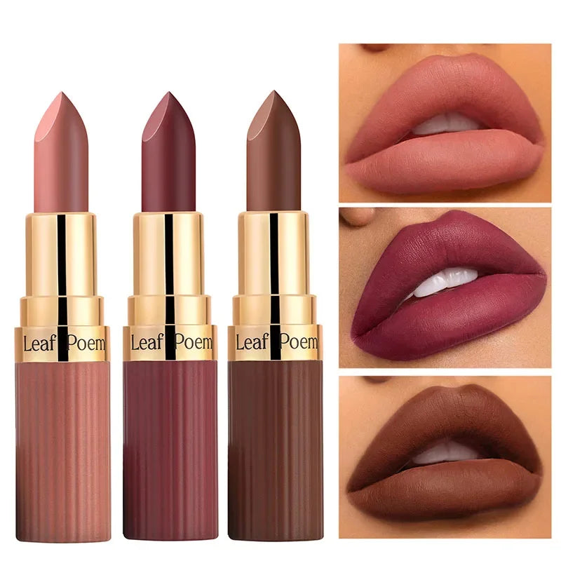 ZYXUAQIR 6-Color Velvet Matte Lipstick – Waterproof High Pigment