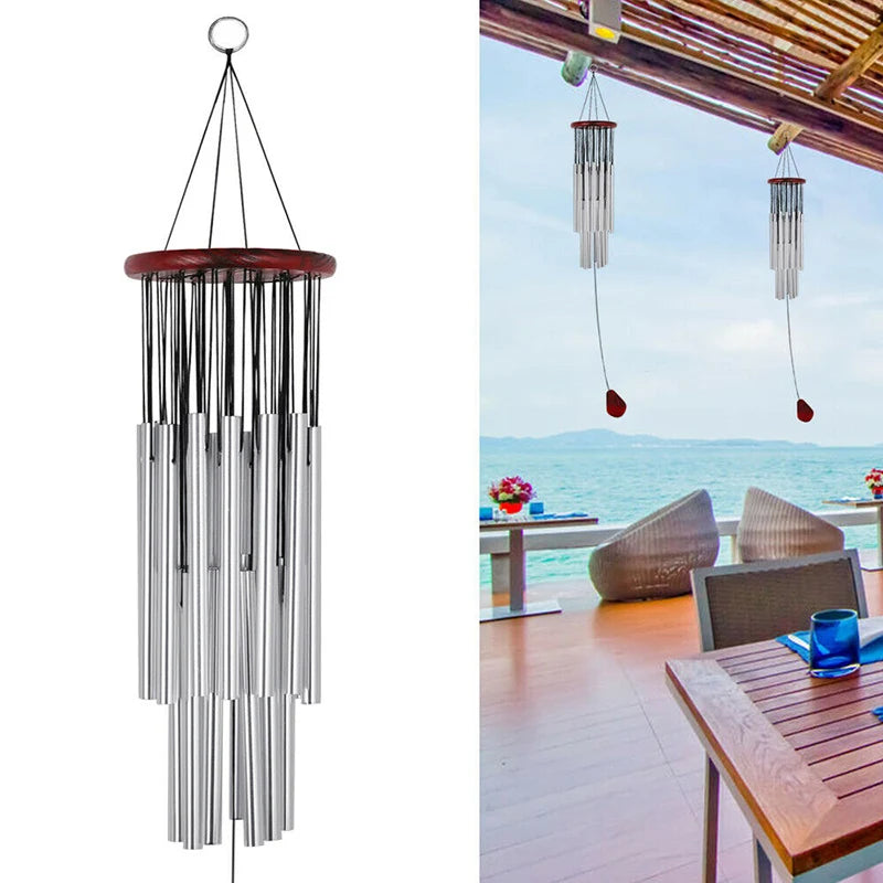 Wind Chimes Outdoor Large Deep Tone Hanging Ornament Garden Home Mobiles Wind Chimes Windchime Outdoor Garden Home Peaceful Pleasures Health and Wellness
