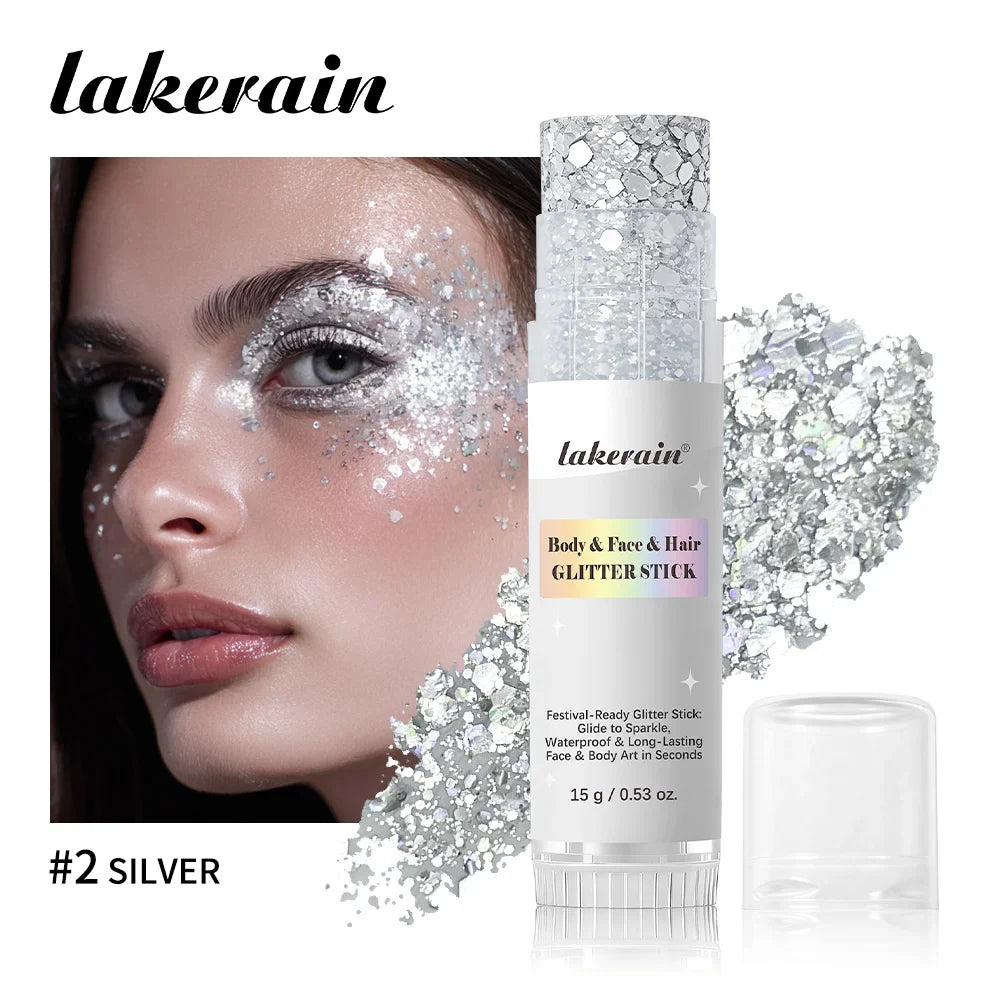 Body Shimmer Glitter Stick – Waterproof & Long-Lasting Glow