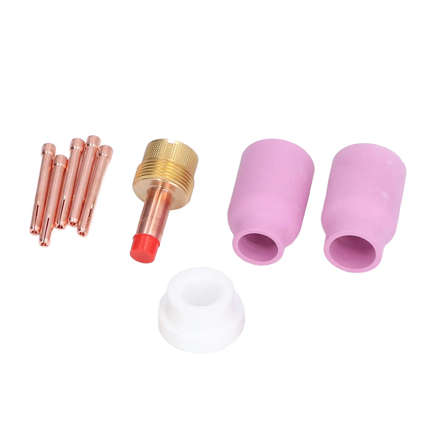 TIG Gas Lens Collets Body Brass Nozzle Ceramic Cup 17 18 26 Welding