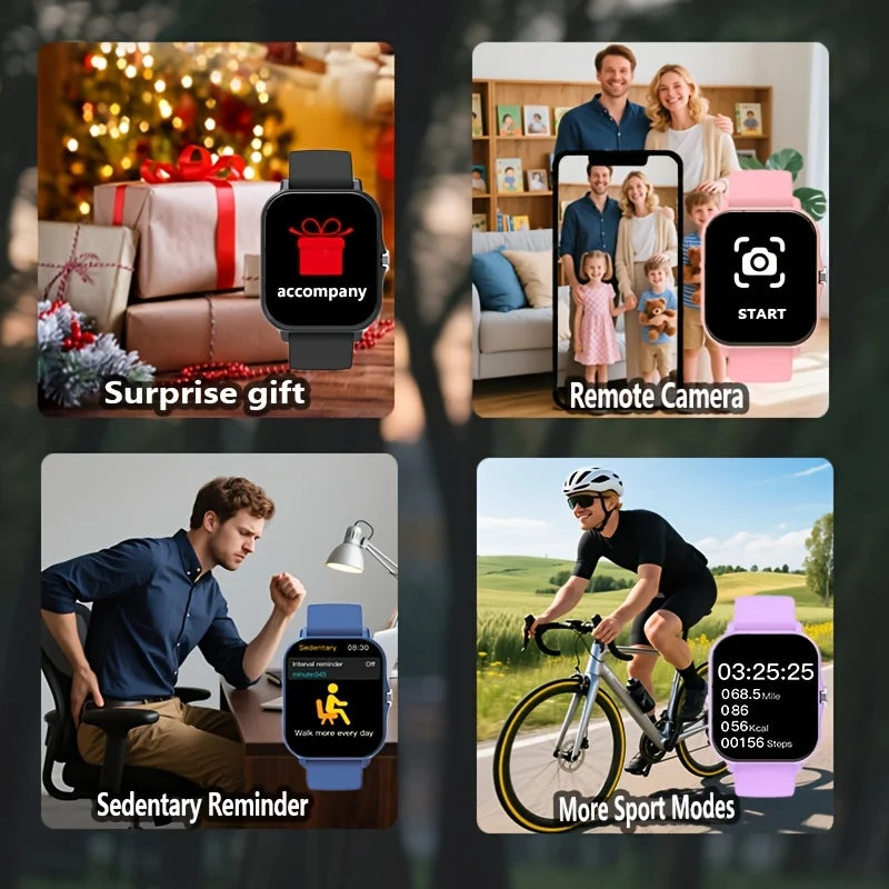 ERUN 1.83" Smart Watch – Bluetooth Calling, AI Voice & Music