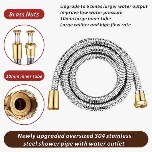 SUS 304 Flexible Shower Hose 1.5M 2M 3M – Stainless Steel Flexible Shower Hose Oasis Select