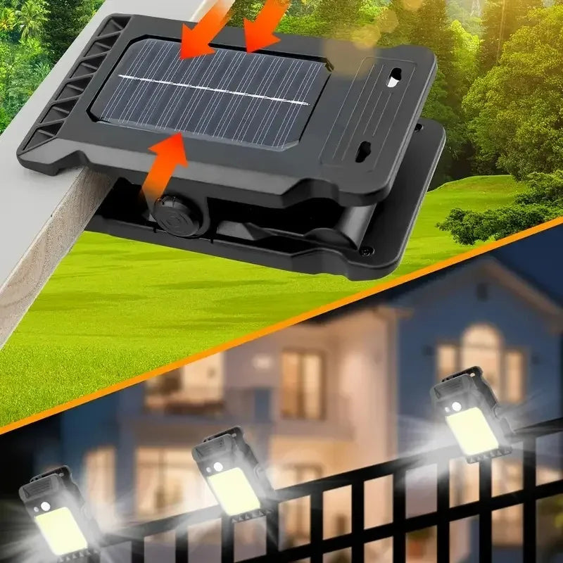 Solar Motion Sensor Clip-On Garden Lights | Outdoor LED