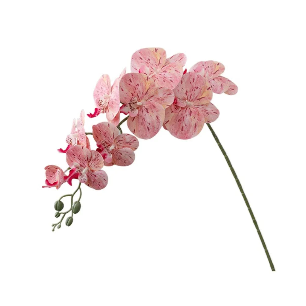 9-Head Artificial Phalaenopsis Orchid Branch | Real Touch Flowers