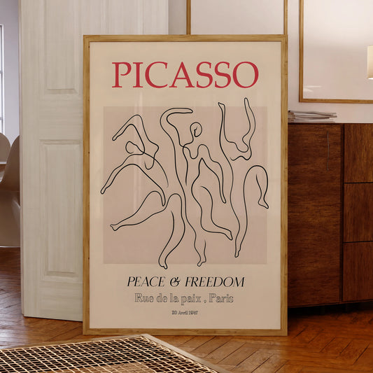 Picasso Three Dancers Canvas Wall Art | Framed Print Decor Framed Canvas Print Peaceful Pleasures Health and Wellness