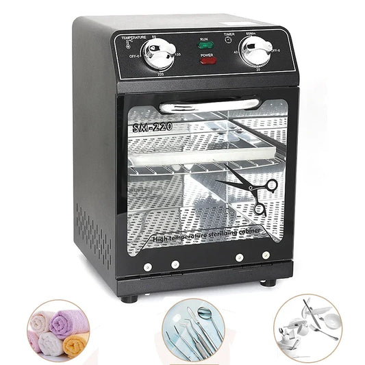 VamsLuna 8L Nail Tool Sterilizer Dry Heat Box | 600W Timer Nail Tool Sterilizer Peaceful Pleasures Health and Wellness