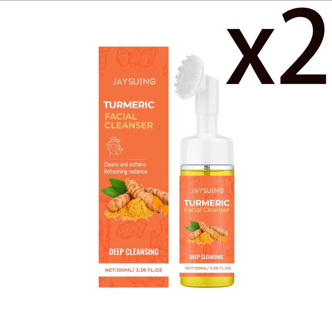 Jaysuing Turmeric Cleansing Mousse | Deep Pore Facial Cleanser