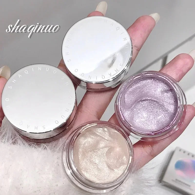 Pearlescent Glitter Eye Shadow Gel Shimmer Highlighter Makeup