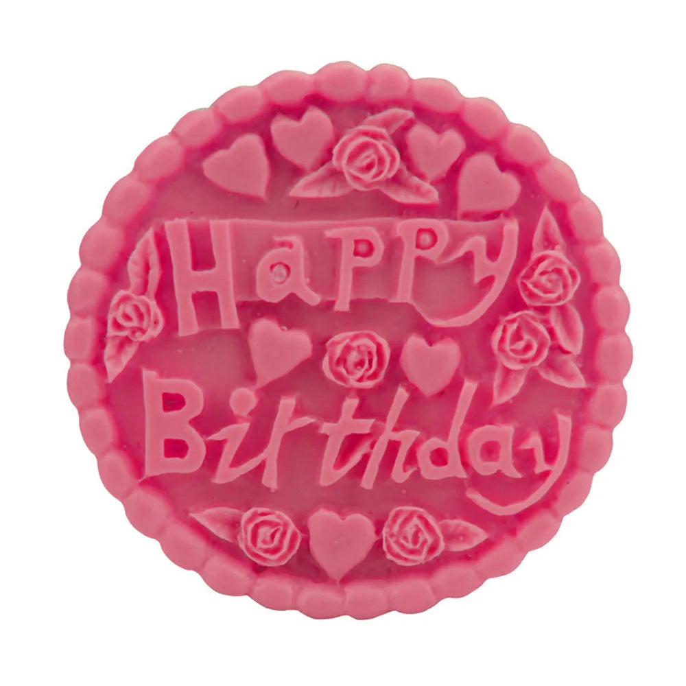 Happy Birthday Silicone Cake Mold | Fondant & Chocolate Baking