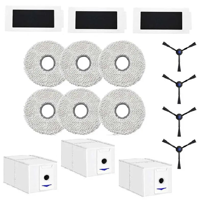 A36T-For ECOVACS DEEBOT Robot Vacuum Cleaner Filters Cloths Side Brushes Dust Bags Robot Vacuum Cleaner Accessory Set Peaceful Pleasures Health and Wellness Default Title