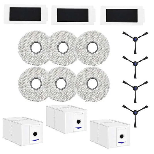 A36T-For ECOVACS DEEBOT Robot Vacuum Cleaner Filters Cloths Side Brushes Dust Bags Robot Vacuum Cleaner Accessory Set Peaceful Pleasures Health and Wellness Default Title