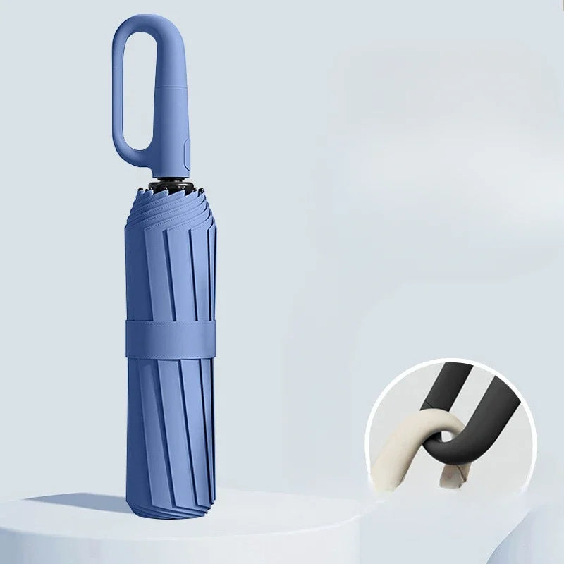 20-Rib Auto Folding Umbrella – Extra Large Windproof Sun & Rain