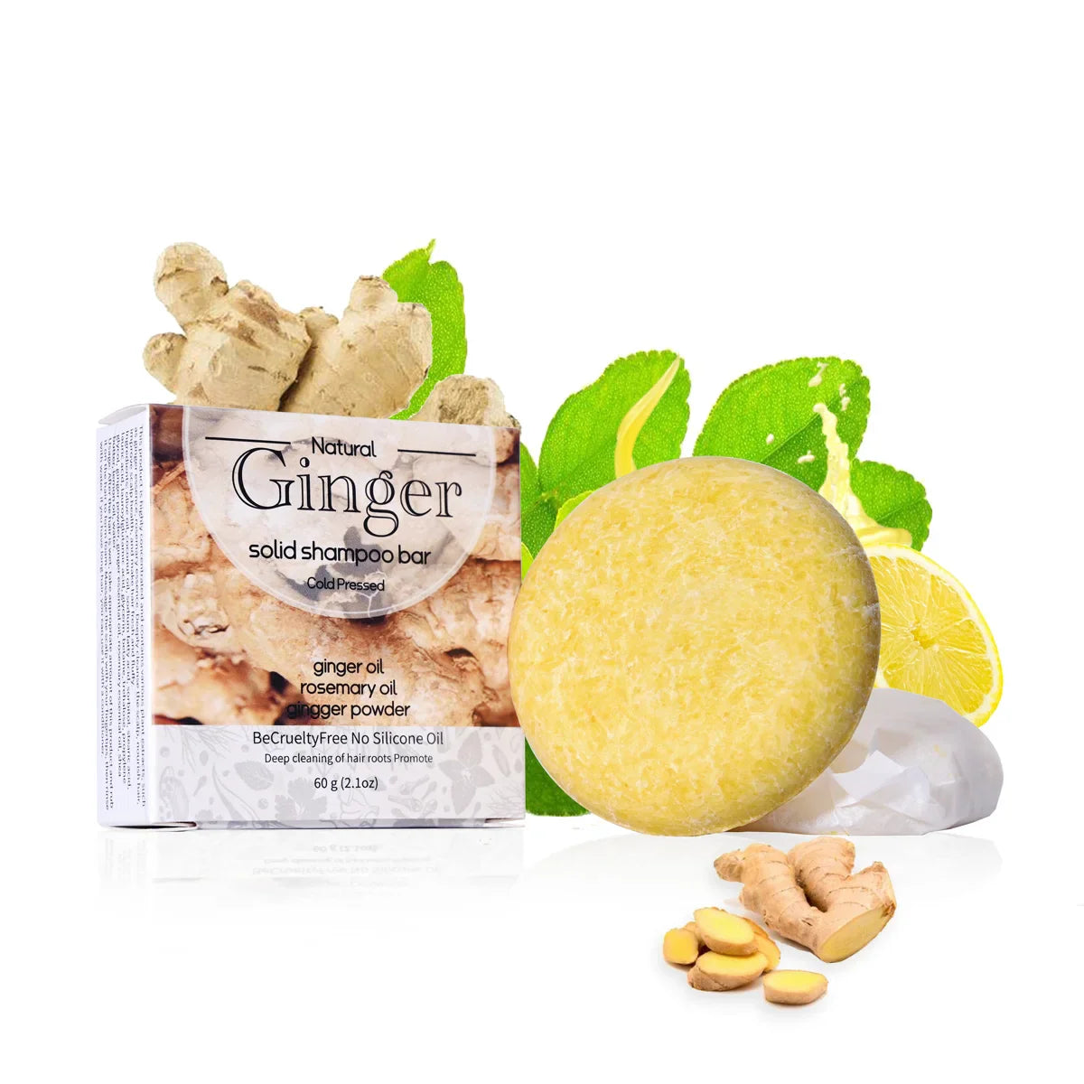 Westtree Ginger Shampoo Bar – Natural Handmade Hair Cleansing Soap