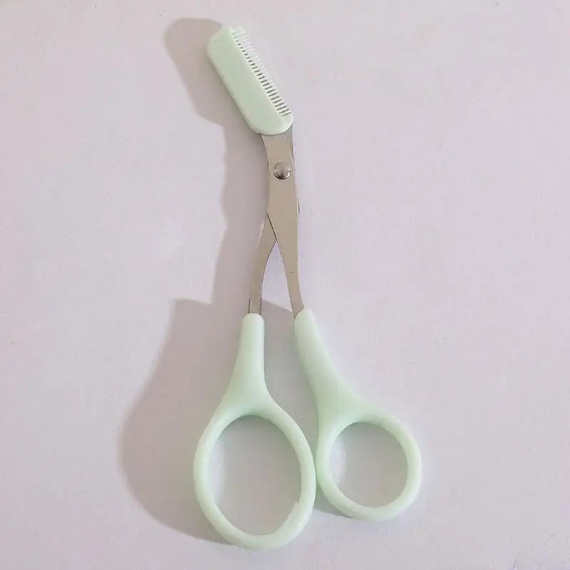 Stainless Steel Eyebrow Scissors with Comb | Brow Trimmer
