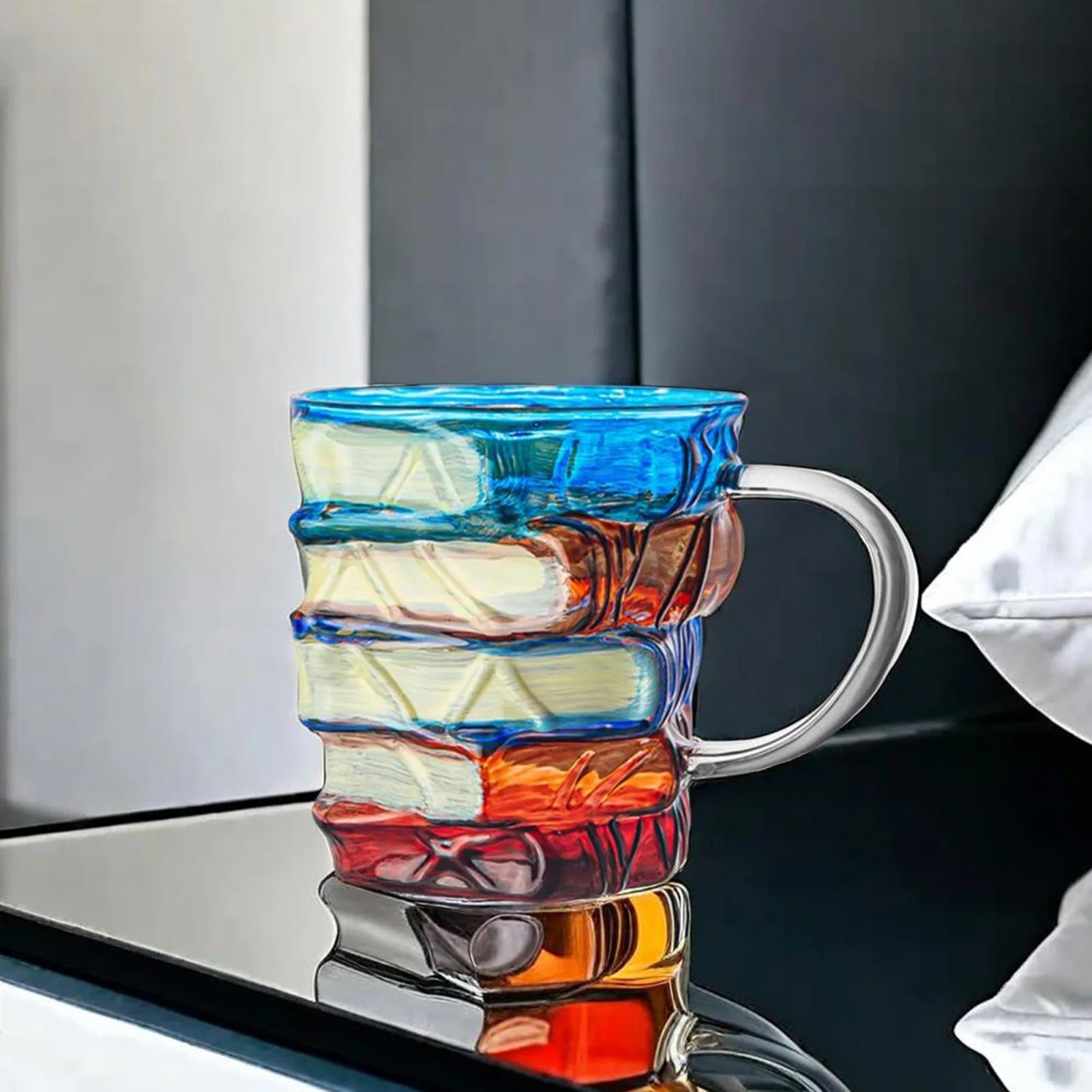 Painted Book Mug Novelty Coffee Mugs Unique Coffee Mugs with Vintage Novel Design for Readers Writers and Librarians Peaceful Pleasures Health and Wellness